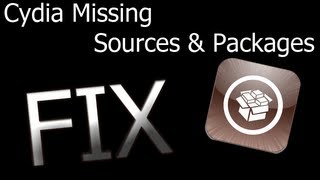 Cydia Missing Sources and Packages Fix iOS 4  iOS 10 [upl. by Atrice]