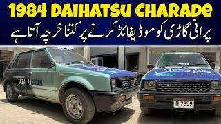 Charade car modified in Pakistan  1984 Model  Price Fuel Average  Restoration by Taza Pakistan [upl. by Slavic]