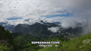 A hill town amidst the flying clouds VLOG559vlog uttarakhand video travel chamoli gopeshwar [upl. by Gerta633]