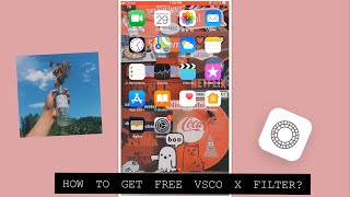 HOW TO EXPERIENCE FREE VSCO X FILTER on iosandroid [upl. by Junko]