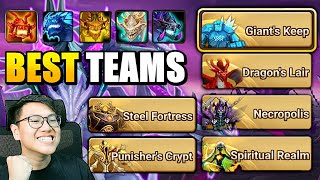 My Best Farming Teams For ALL Dungeons In Summoners War 2023 [upl. by Lali583]