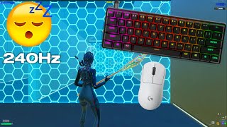 SteelSeries Apex Pro Mini ASMR😴 1v1 Piece Control Gameplay🏆Relaxing Keyboard Fortnite 240 FPS 4K [upl. by Gilly]