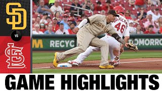 Padres vs Cardinals Game Highlights 53122  MLB Highlights [upl. by Aztilem]