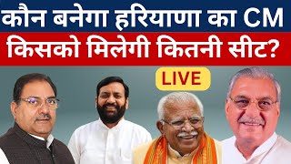 Haryana Election 2024 Exit Poll  Kaun Banega CM haryanaexitpoll ajitanjum [upl. by Sirapal]