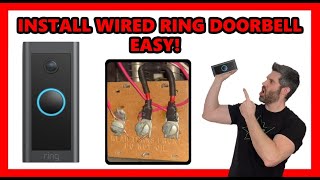 How To Install WIRED Ring Video Doorbell Fast and Easy Complete Guide [upl. by Netsuj]