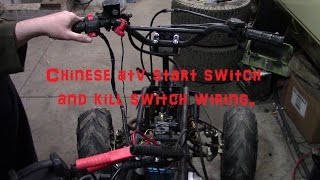 Chinese atv start button and kill switch wiring [upl. by Fricke]