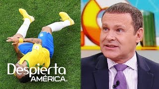 Alan Tacher indignado por las caídas actuadas de Neymar en el Mundial [upl. by Enylhsa]