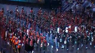 Edinburgh tattoo 2011 Massed Pipes and Drums [upl. by Euqinehs]