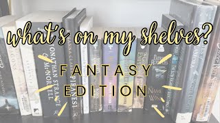 BOOKSHELF TOUR PT 3fantasy sci fi historical fiction and a smattering of christian fiction [upl. by Dolhenty861]