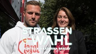 STRASSENWAHL Eps 4  Kontra K vs Katarina Barley [upl. by Zubkoff]