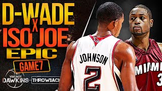 Joe Johnson vs Dwyane Wade EPiC Game 7 Duel 🔥🔥  2009 ECR1  Heat vs Hawks  VintageDawkins [upl. by Elrak]