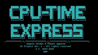 CPU Time Express [upl. by Mihar344]