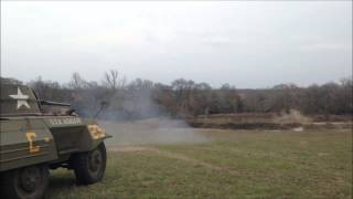 Firing the 37mm cannon on the M8 Greyhound armored car [upl. by Dirraj]