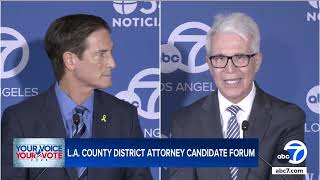 ABC7 hosts forum for Los Angeles County DA candidates Gascón and Hochman [upl. by Aloivaf]