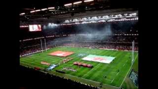 Welsh National Anthem  Wales v England 6 Nations Rugby 2013 [upl. by Sitnik]