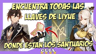 ✅🗝️Cómo conseguir LAS 10 LLAVES de los SANTUARIOS de LIYUE en Genshin Impact🗝️ [upl. by Baylor210]