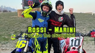 Rossi  Marini 1st podium for 9th 100km dei campioni RANCH vr46 flattrack [upl. by Rebbecca]