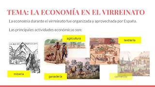 QUINTO ECONOMÍA EN EL VIRREINATO [upl. by Eimarrej]