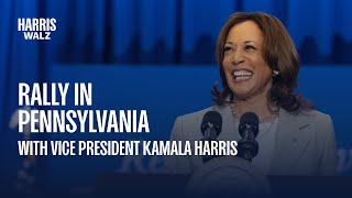 VP Kamala Harris Community Rally in PA [upl. by Korwun228]