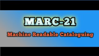 MARC21  Practical  FormatExample  Cataloguing entry [upl. by Ansev]