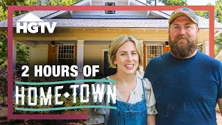 BINGE 2 HOURS of the Greatest Episodes  Home Town  HGTV [upl. by Nygem111]