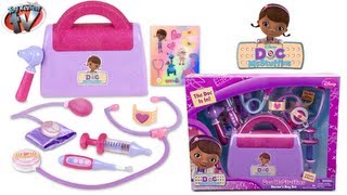 DOC MCSTUFFINS DOCTORS KIT BAG Playset Toy Review DISNEY JUNIOR Family Video [upl. by Navonoj815]