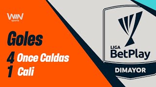 Once Caldas vs Cali goles  Liga BetPlay Dimayor 20242  Fecha 10 [upl. by Alemat]