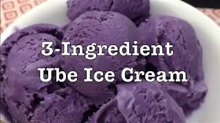 3 Ingredient Ube Ice Cream [upl. by Gmur]