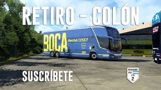 LINDOS COLORES🚍👌 RETIRO  COLÓN 🚌 ETS 2 150 Mapa Ceibo argentina [upl. by Dilan]