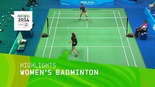 Womens Singles Badminton  Highlights  Nanjing 2014 Youth Olympic Games [upl. by Ettevi]