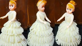 Beautiful doll dizine from  Fom sheet DIY [upl. by Kelley]