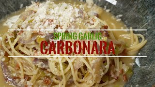 SPRING GARLIC CARBONARA [upl. by Barrow899]