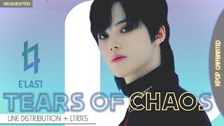 ELAST Tears Of Chaos  Line Distribution amp Lyrics Color Coded Requested [upl. by Edyaj824]