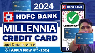 HDFC Credit Card Apply 2024  HDFC Bank Millennia Credit Card  Hidden Charges Features amp Benefits [upl. by Lenhard]