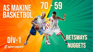 As Makine Basketbol  Betsways Nuggets  Div 1  Sporsepeti Basketbol Ligi [upl. by Ecnerewal861]