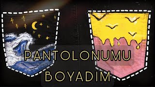 EVDE PANTOLON BOYAMAYI DENEDİM DIY [upl. by Ledoux]