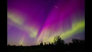 2024 Perseid meteor shower AND northern lights timelapse in 4k [upl. by Omrellig262]