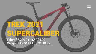 POWERFUL TREK Supercaliber 98 GX 2021 bike review [upl. by Esteban446]