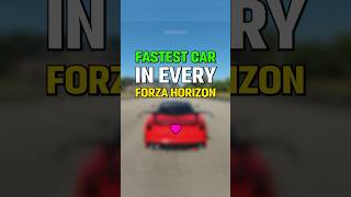 The FASTEST Car in EVERY Forza Horizon [upl. by Ellora]