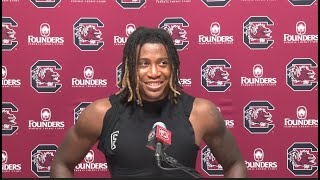 Football Jaylon Kilgore News Conference 080724 [upl. by Htenay]