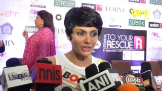 Mandira Bedi at a launch event for women safety  SpotboyE [upl. by Iphlgenia]