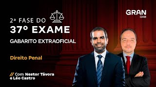 2ª fase 37 Exame OAB Gabarito Extraoficial de Direito Penal [upl. by Abehsat568]