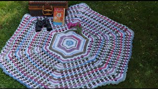 How To Crochet Garden Gate Blanket Part 1  EASY  The Crochet Crowd [upl. by Nottarts198]