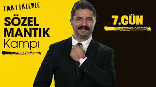 Taktiklerle Sözel Mantık Kampı  7GÜN  RÜŞTÜ HOCA [upl. by Endys526]