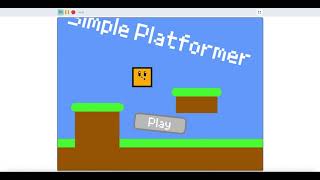 How to make a simple Scrolling Platformer  a Start Screen in Scratch  Scratch Tutorial [upl. by Luy]