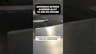 Differences between aluminum alloy TIG and MIG welding aluminumwelding tigwelding migwelding [upl. by Eibbed]