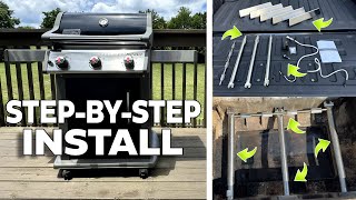 How to Replace Burners on a Weber E310 Gas Grill  Uniflasy Kit [upl. by Eneroc]