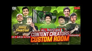 ALL PAKISTAN 🇵🇰 ALL CREATORS OF PUBG TOURNAMENT  BROTHERS LEAGUE ♥️  07 ARSI LIVE [upl. by Rehoptsirhc]