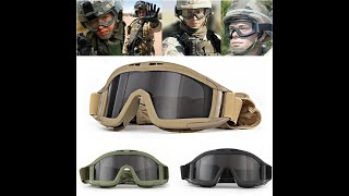 1Tactical Goggles 3 Lens Windproof Dustproof Shooting [upl. by Launam]