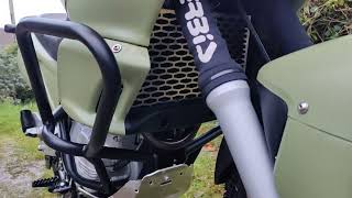 Aluminium skidplate and stainless radiatorguard on a BMW F650 Funduro [upl. by Euginimod]